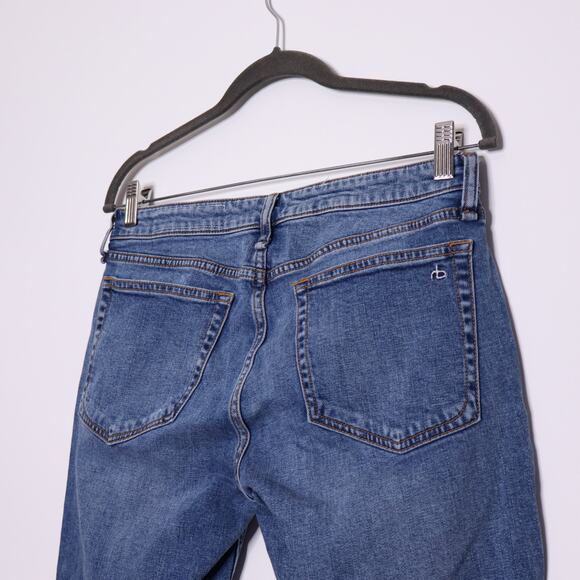 RAG & BONE Dre Low Rise Slim Boyfriend Jeans Distressed Blue River Women's 26 - Picture 9 of 13
